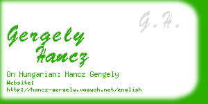 gergely hancz business card